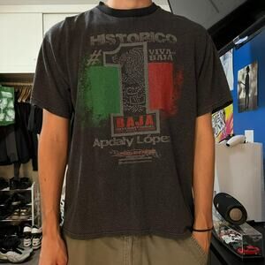 y2k 2000’s racing mexico motor-cross faded t-shirt size extra large